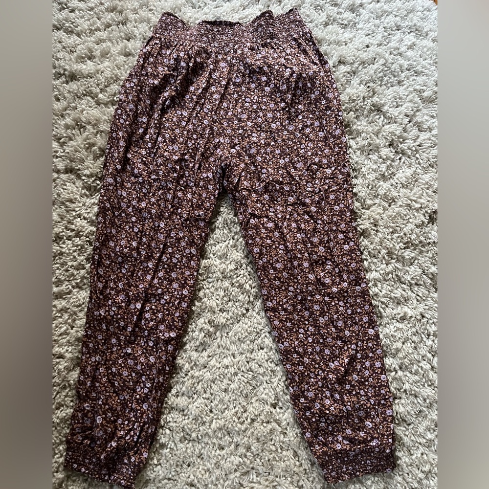 aerie floral printed pants